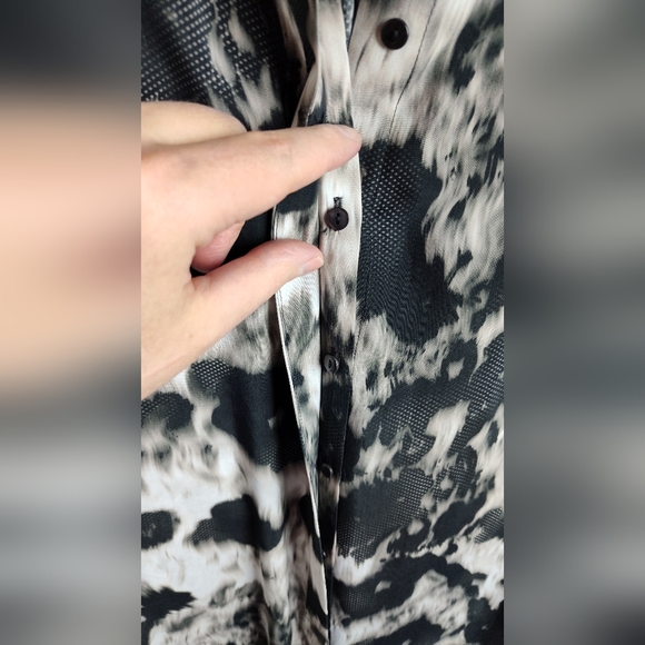 NWT Erfo tunic shirt abstract print blouse top trendy 22 Plus size new cupro - Picture 9 of 16